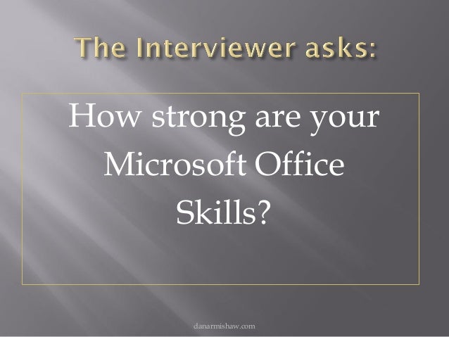 ms office job