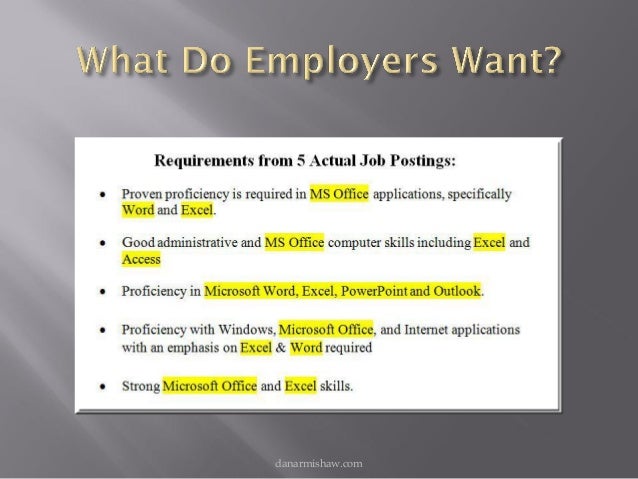 ms office job