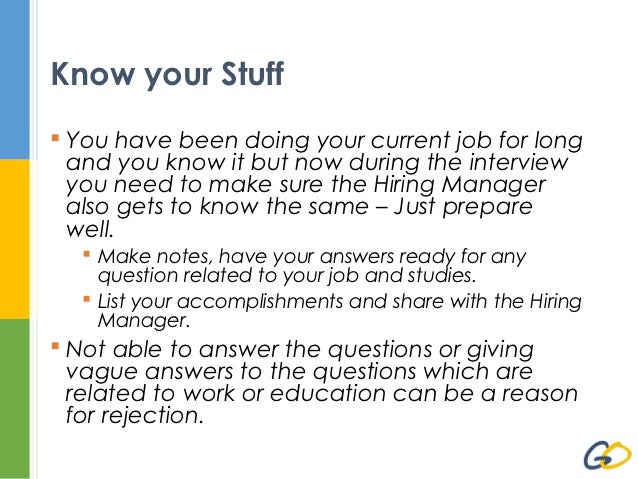 how to succeed in an interview