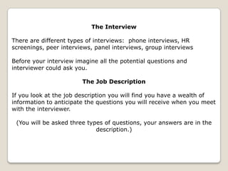 Job Interviews