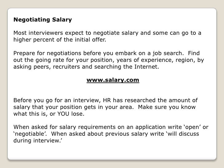 job interviews how to negotiate salary in an interview