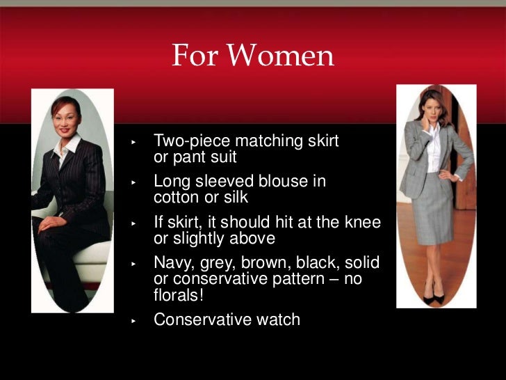 what should women wear to a job interview