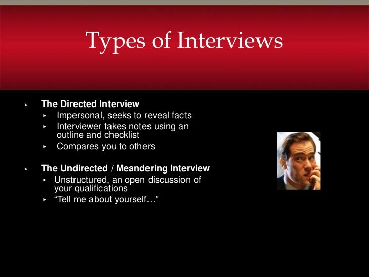 Job interview slide show