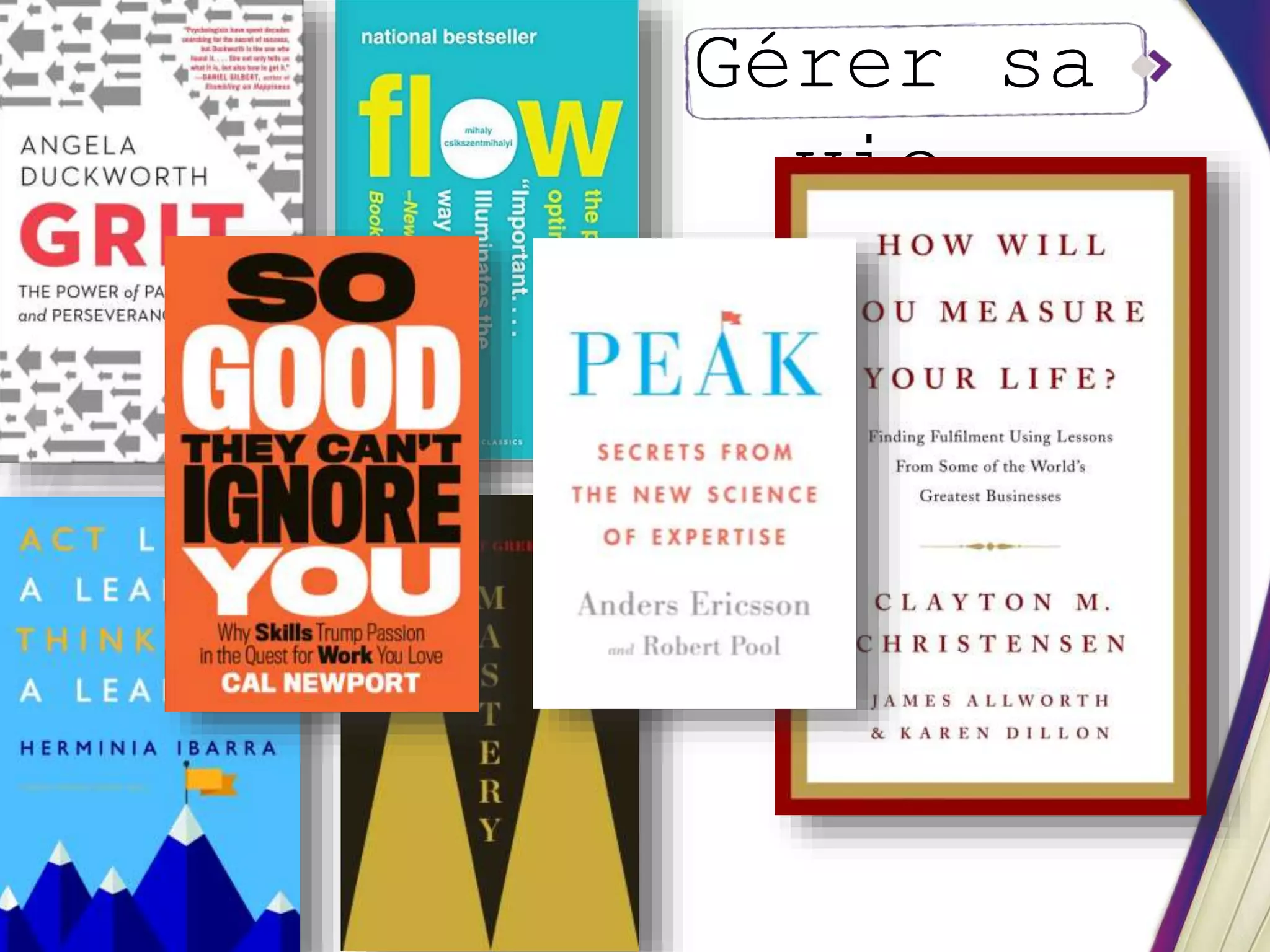 Gérer sa
vie
‫اإلنت‬
‫اجية‬
‫ومها‬
‫رات‬
‫الحي‬
‫اة‬
‫األهد‬
‫و‬ ‫اف‬
‫المشا‬
‫ريع‬
 