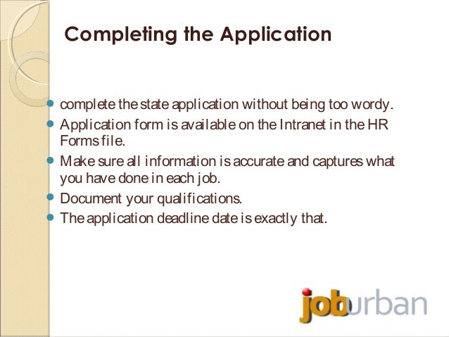 tips for completing application forms