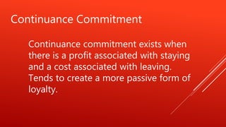 Job involvement and organizational commitment | PPTX