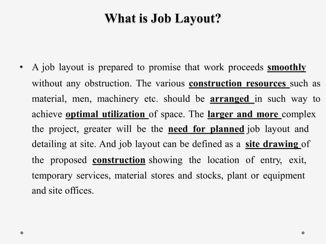 Module 8 Job Layout PART 2 PPT module-8-job-layout-part-2-ppt