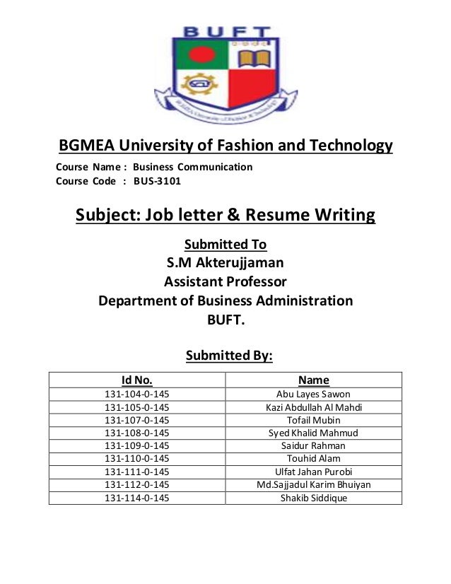 resume writing course