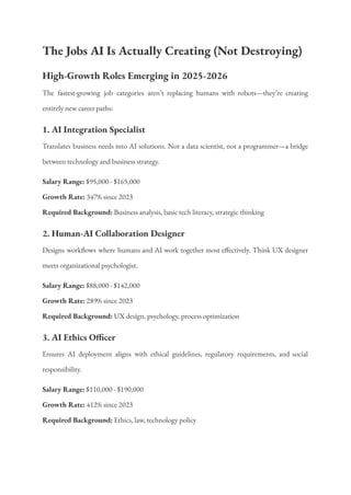 Job Market 2026: How AI Is Reshaping Careers and Creating New ...