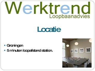 Locatie Groningen 5 minuten loopafstand station. 