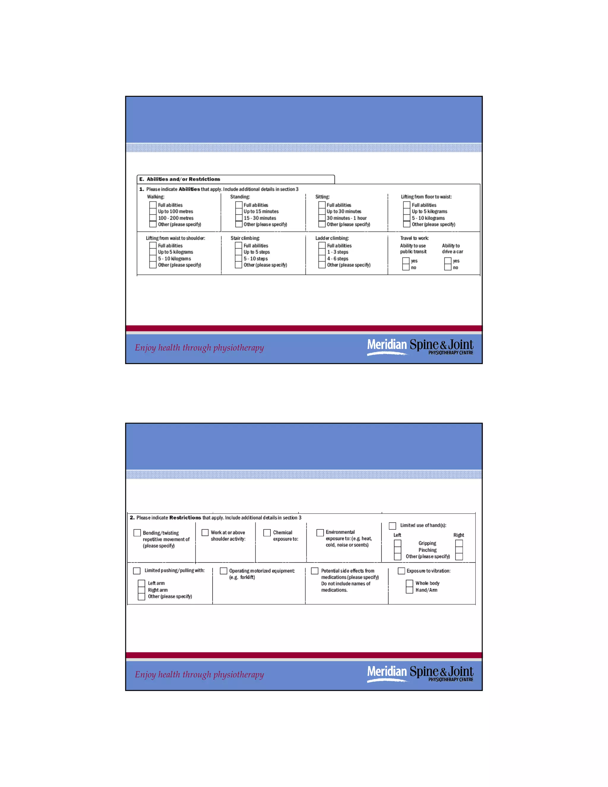 Enjoy health through physiotherapy   41




Enjoy health through physiotherapy   42
 