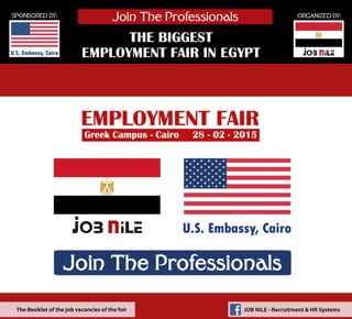 Job Nile's 21st employment fair - U.S. Embassy's 1st alumni employment fair
