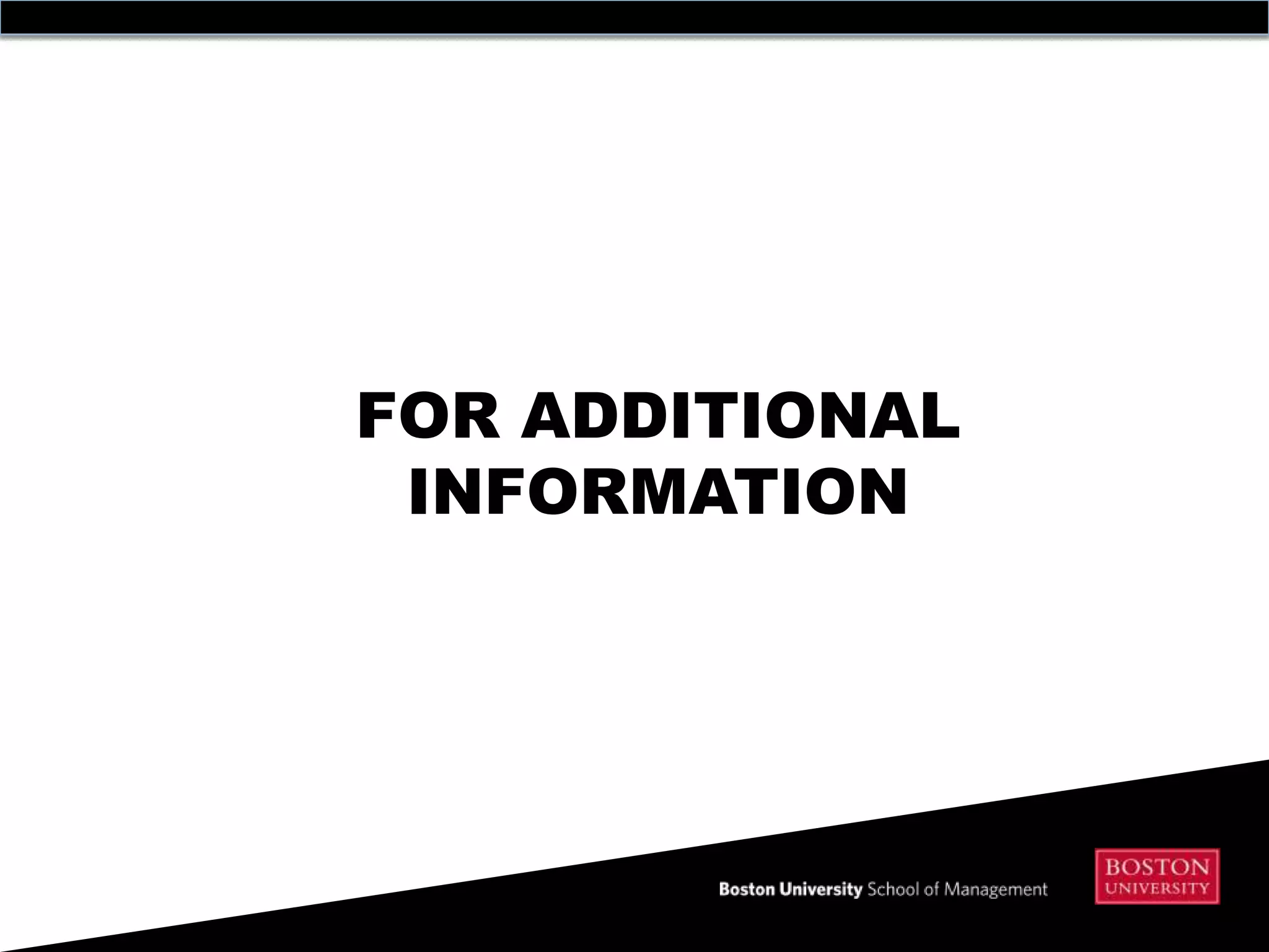 FOR ADDITIONAL
 INFORMATION
 