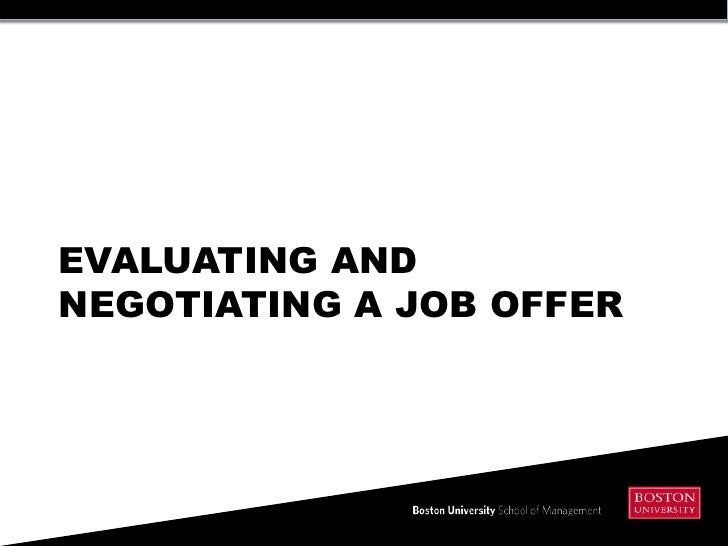 Evaluate stock options in job offer