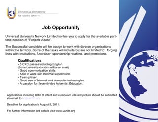 Job opportunity poster