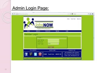 Admin Login Page:
23
 