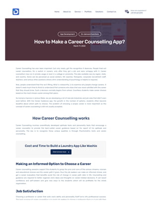 Job Portal App Development  | Career counselling App