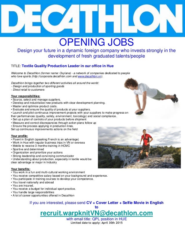 Decathlon Job description