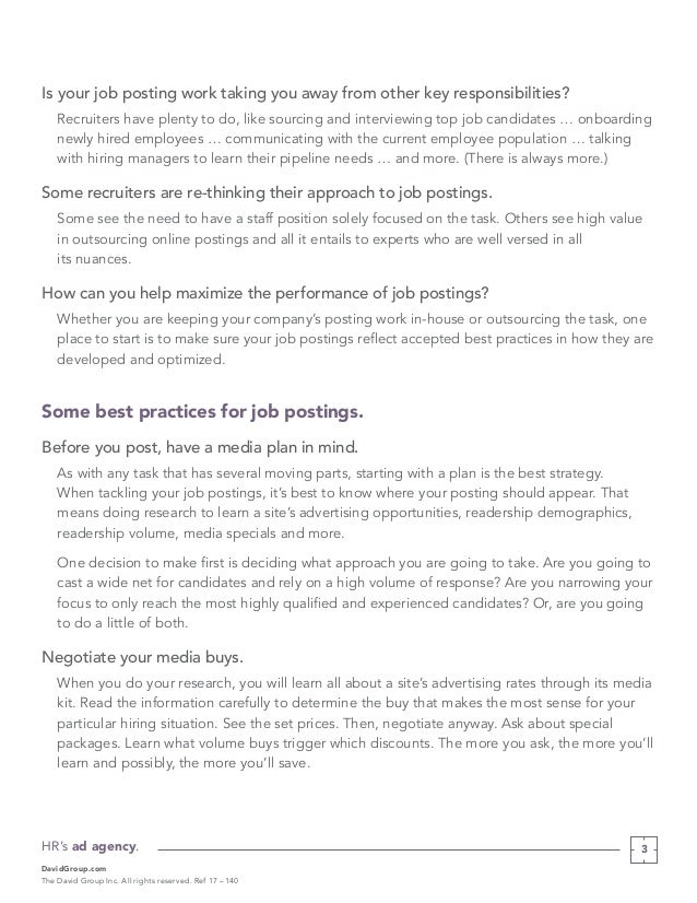 Best Practices for Job Postings