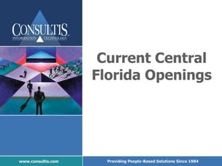 Current Central Florida Openings 