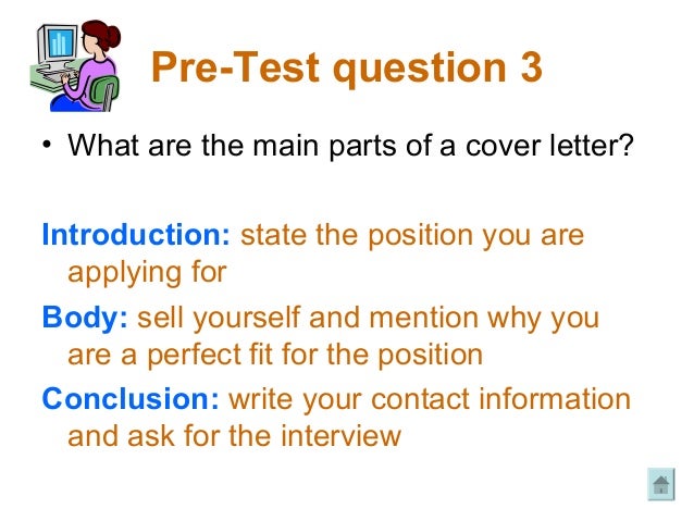 Three Parts Cover Letter