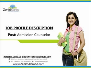 Admission Counselor Job profile 