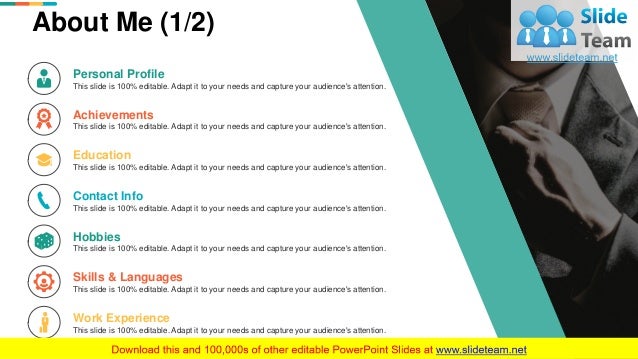 Job promotion presentation template image