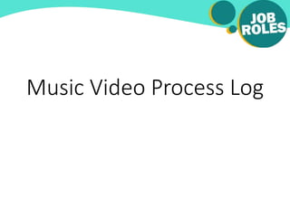Music Video Process Log
 