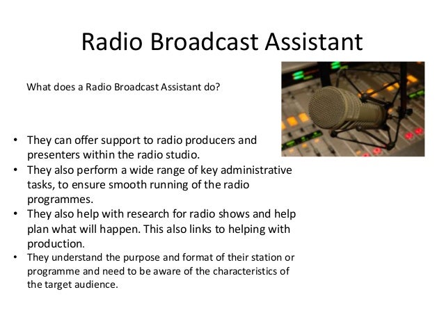 Job Roles In The Radio Industry