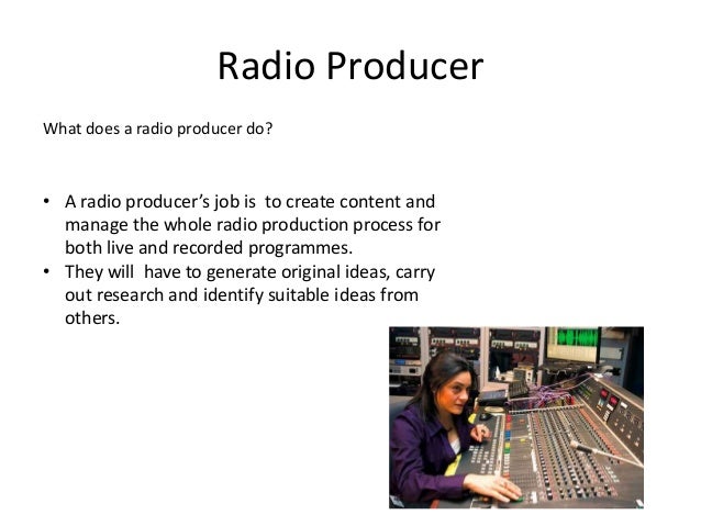 6 radio producer