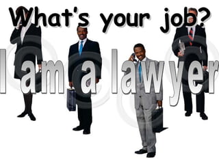 What’s your job? I am a lawyer 