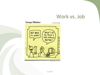 Work vs. Job
Eva Kilar
 