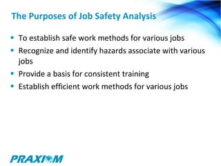 Job Safety Analysis | PPT