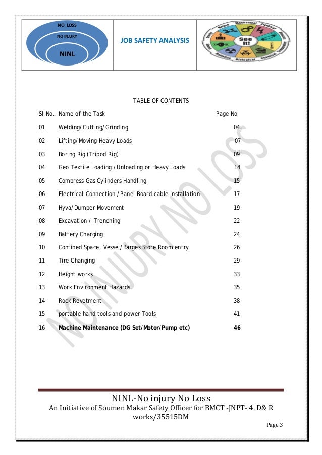electrical installation job safety analysis electrical installation cable installation job