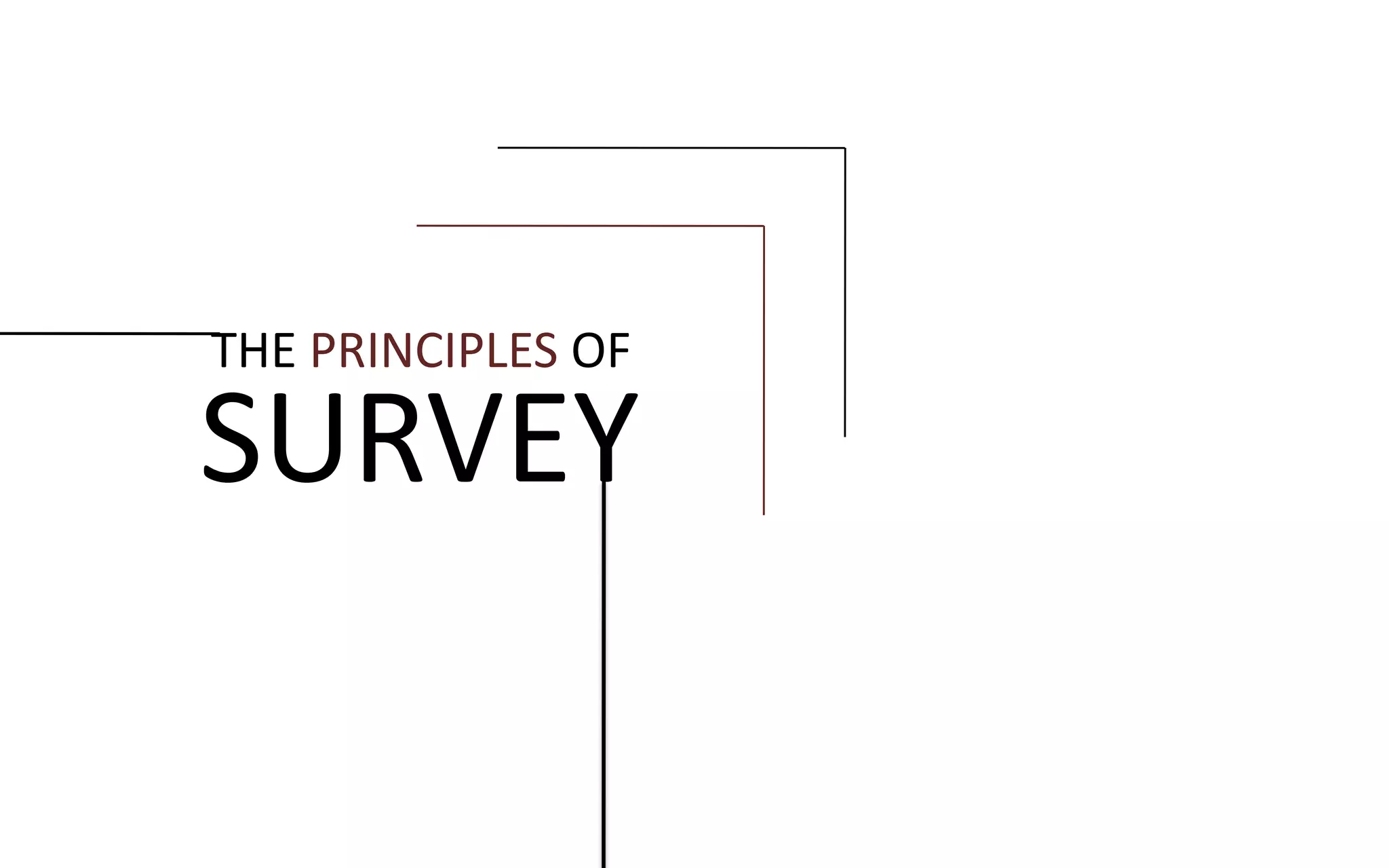 SURVEY
THE PRINCIPLES OF
 