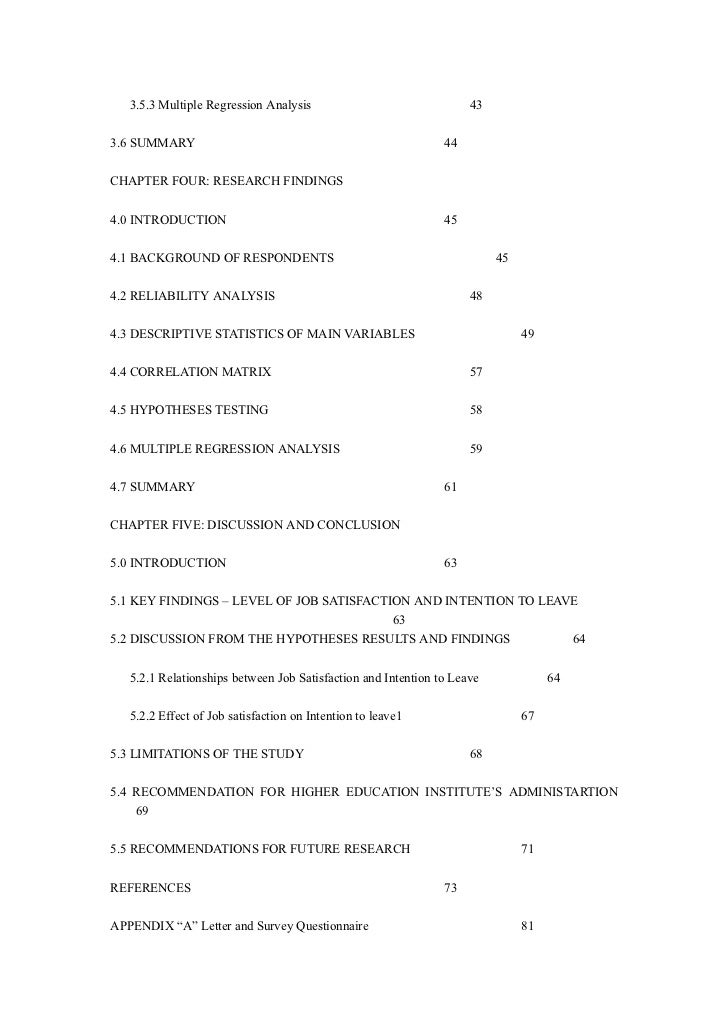 Job satisfaction paper