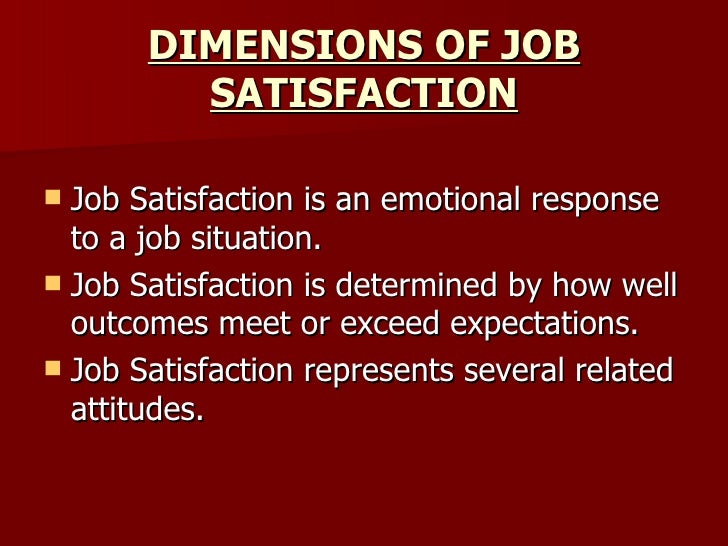 Job Satisfaction Of Employees At J
