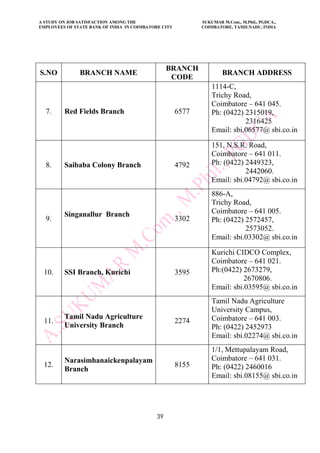 Job satisfaction sbi | PDF