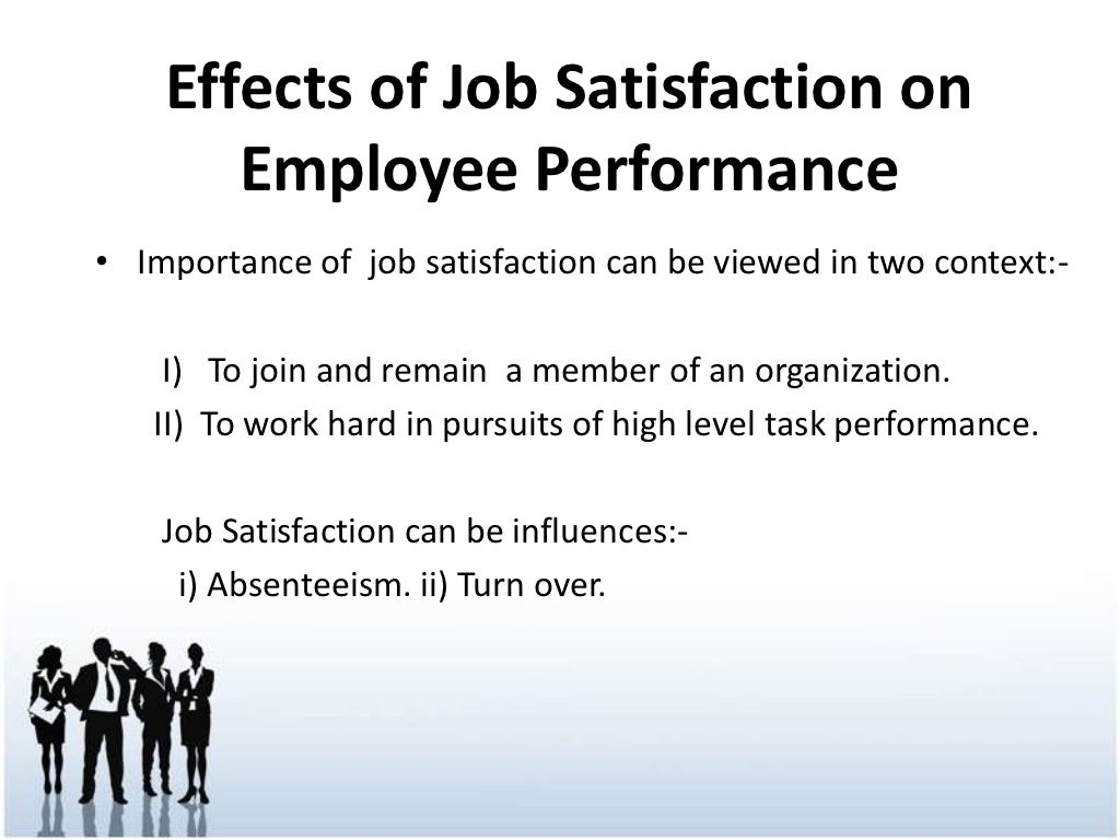 Job satisfaction in Organizational behaviour