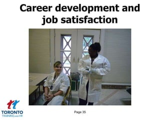 Page 35
Career development and
job satisfaction
 
