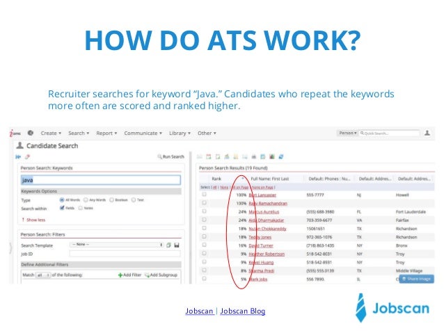 applicant tracking system keywords