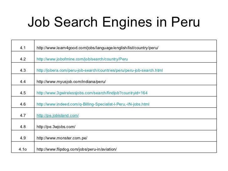 jobs in south america