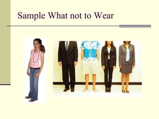 Sample What not to Wear  