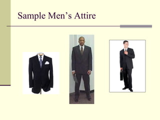 Sample Men’s Attire 