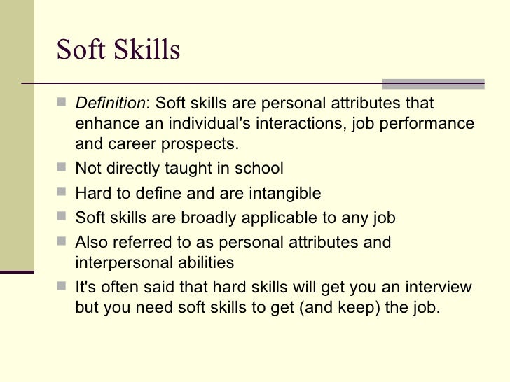 skills that employers look for