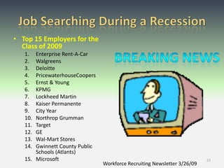 Undergraduate Alma Mater Career CenterProfessional Associations & SocietiesNewspaper Classified AdsTrade PublicationsProfessional Journals & PapersPublic LibraryChamber of CommerceJob AgenciesInternet SitesEmployer Websites“The majority of hires – 38%, according to one estimate – come directly through the company’s website.”9Knock ‘em Dead 2008By: Martin Yate