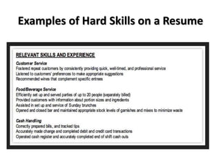 Examples of Hard Skills on a Resume
 