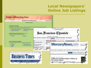 Local Newspapers’ Online Job Listings 