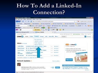 How To Add a Linked-In Connection? 