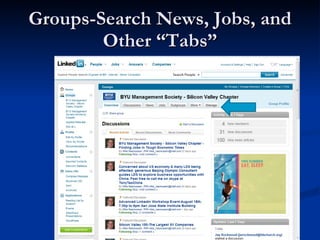Groups-Search News, Jobs, and Other “Tabs” 